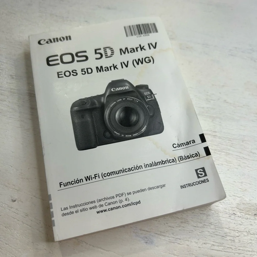 Original Owners Manual for Canon EOS 5D MARK IV (WG) Camera